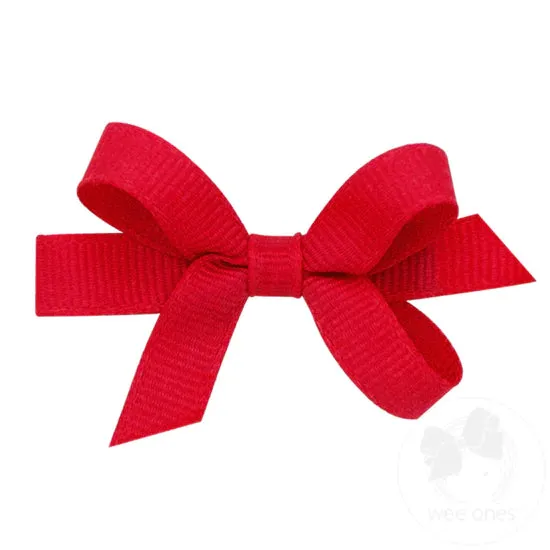 Solid Grosgrain Bow - Richmond Red