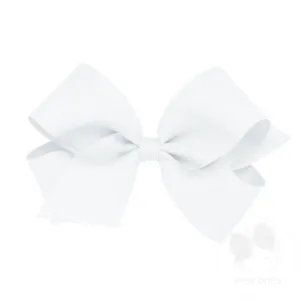 Solid Grosgrain Bow - Worth Avenue White