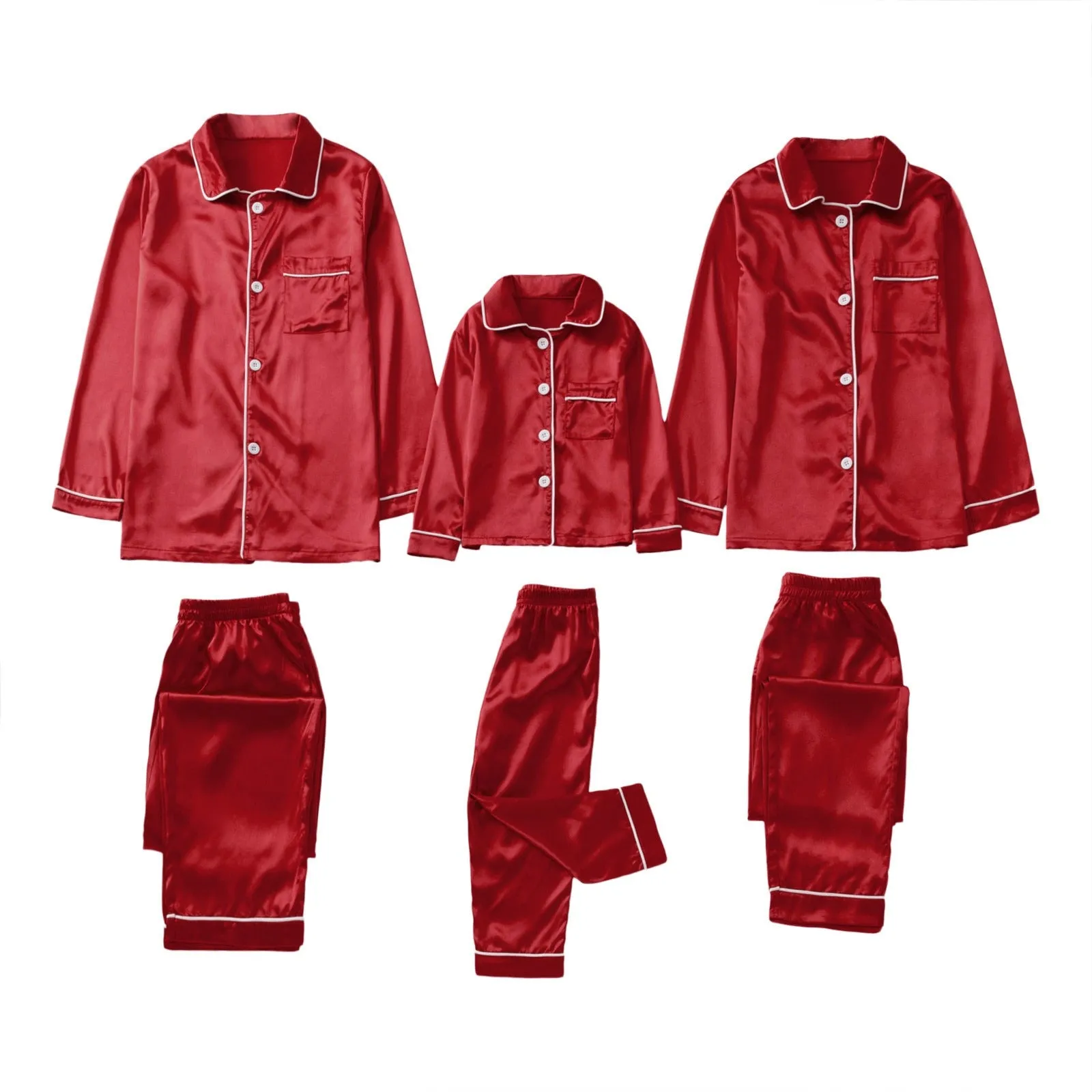 Solid Satin Family Pajama Collection