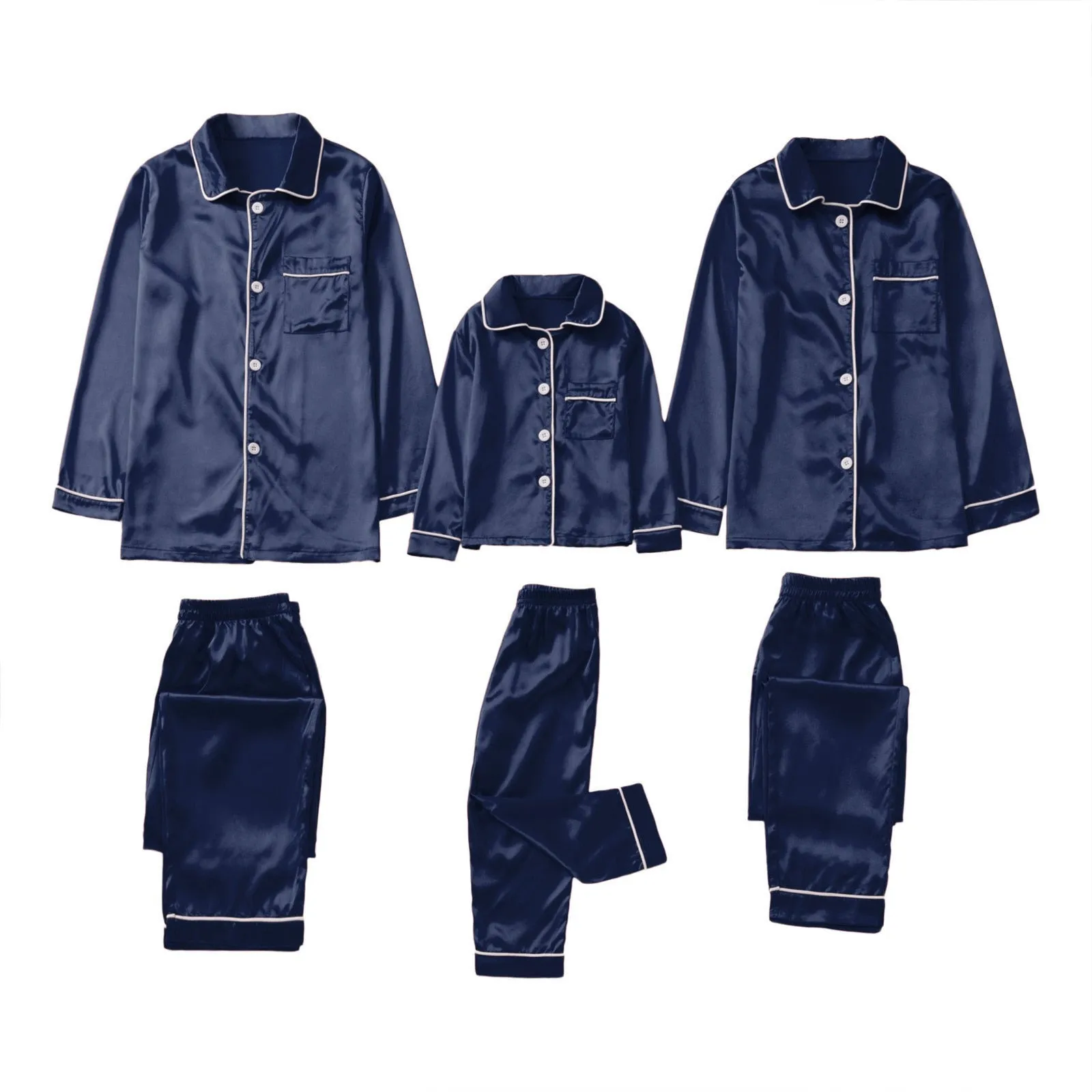 Solid Satin Family Pajama Collection