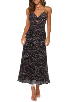 Spaghetti Strap Floral Print Dress