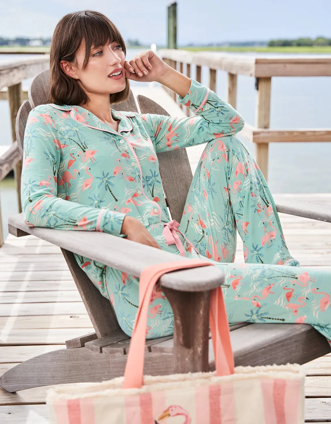 Spartina - Pajama Pant Flamingos