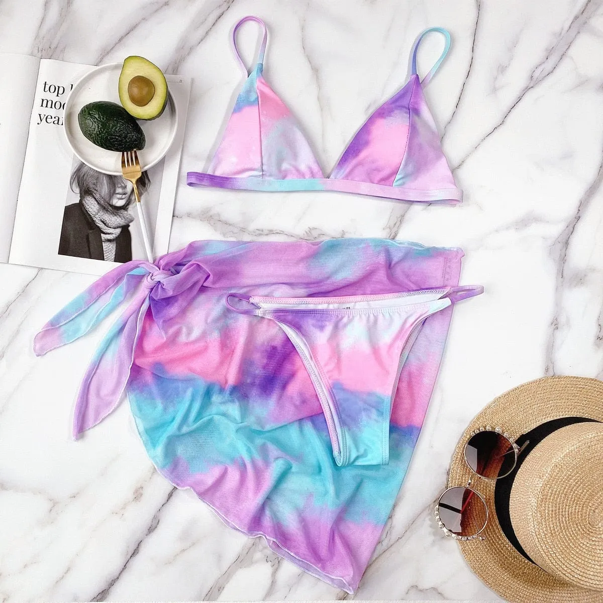 Spotlight Tie Dye Swimwear Set