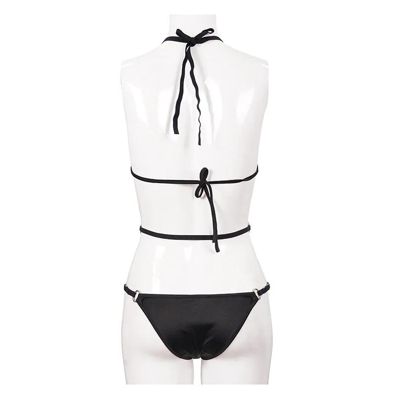 SST009 Punk 4 point star bikini swimsuit set