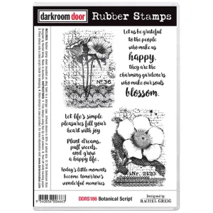 Stamp Set - Botanical Script