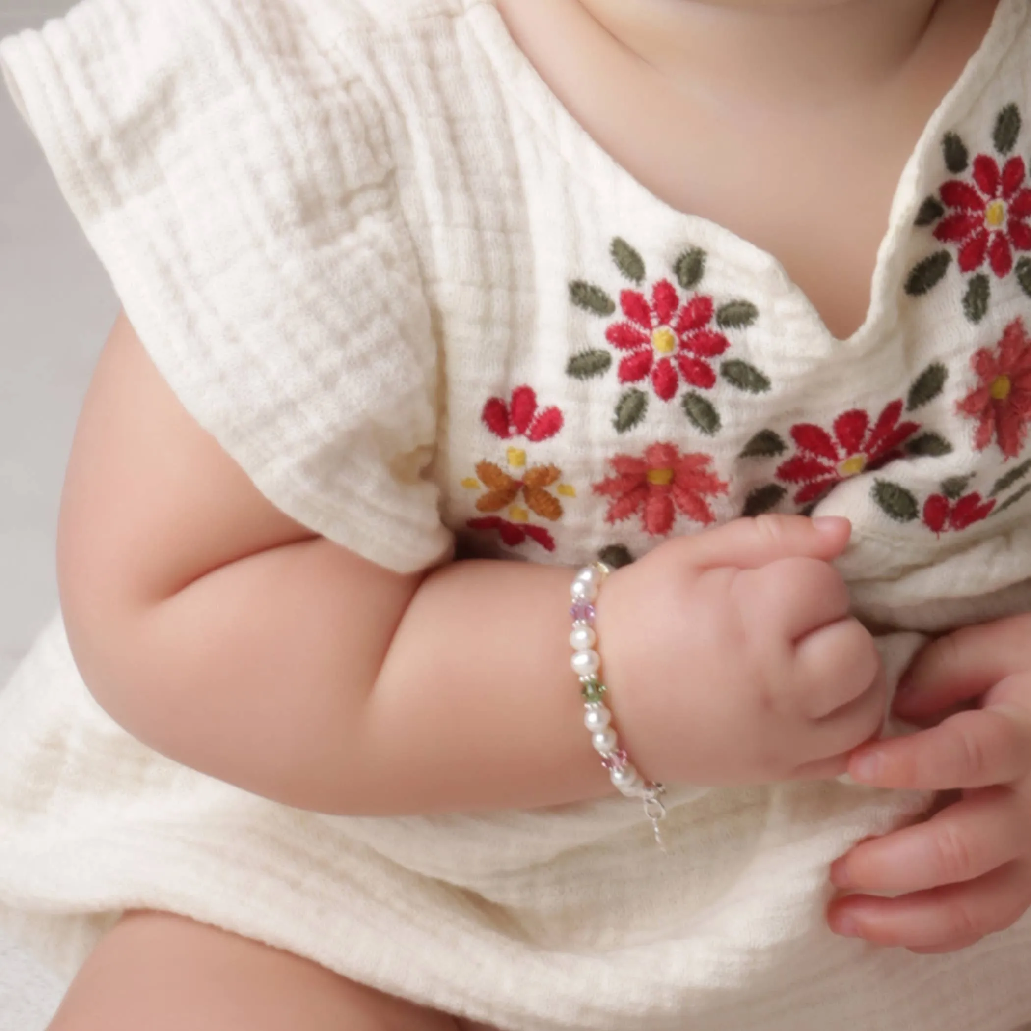 Sterling Silver Pearl Bracelet for Baby Girls Shower Gift: NBB-01D