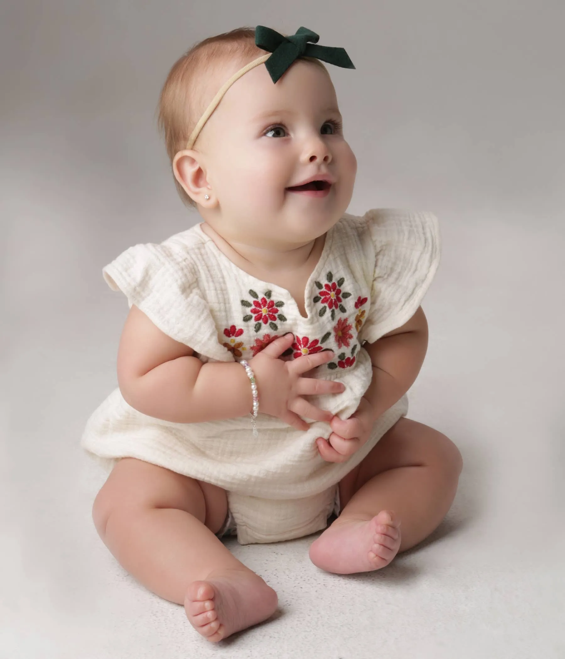 Sterling Silver Pearl Bracelet for Baby Girls Shower Gift: NBB-01D