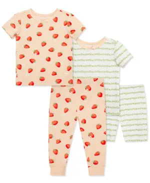 Strawberry 4-Piece Pajama Set (12M-24M)
