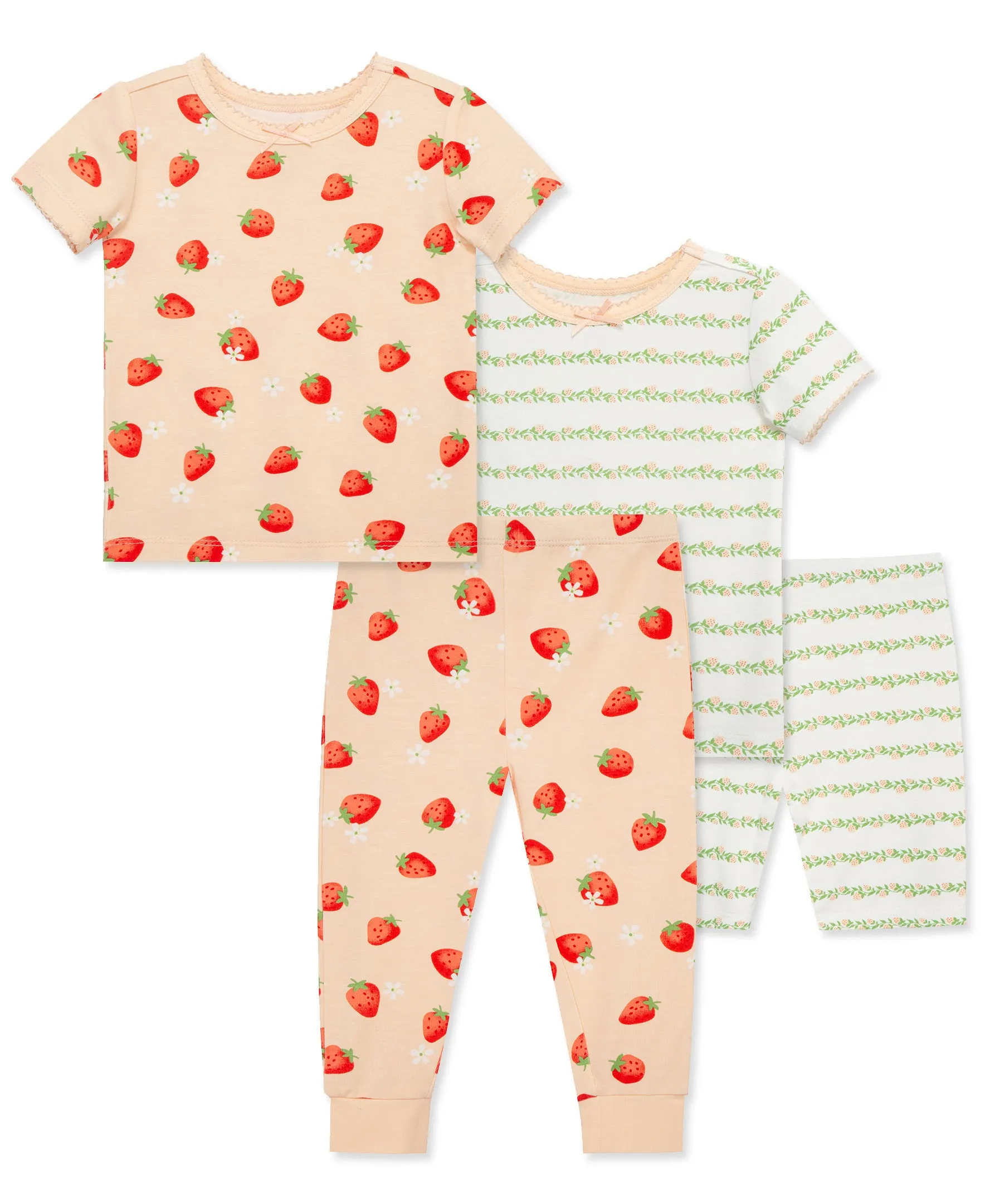 Strawberry 4-Piece Pajama Set (12M-24M)