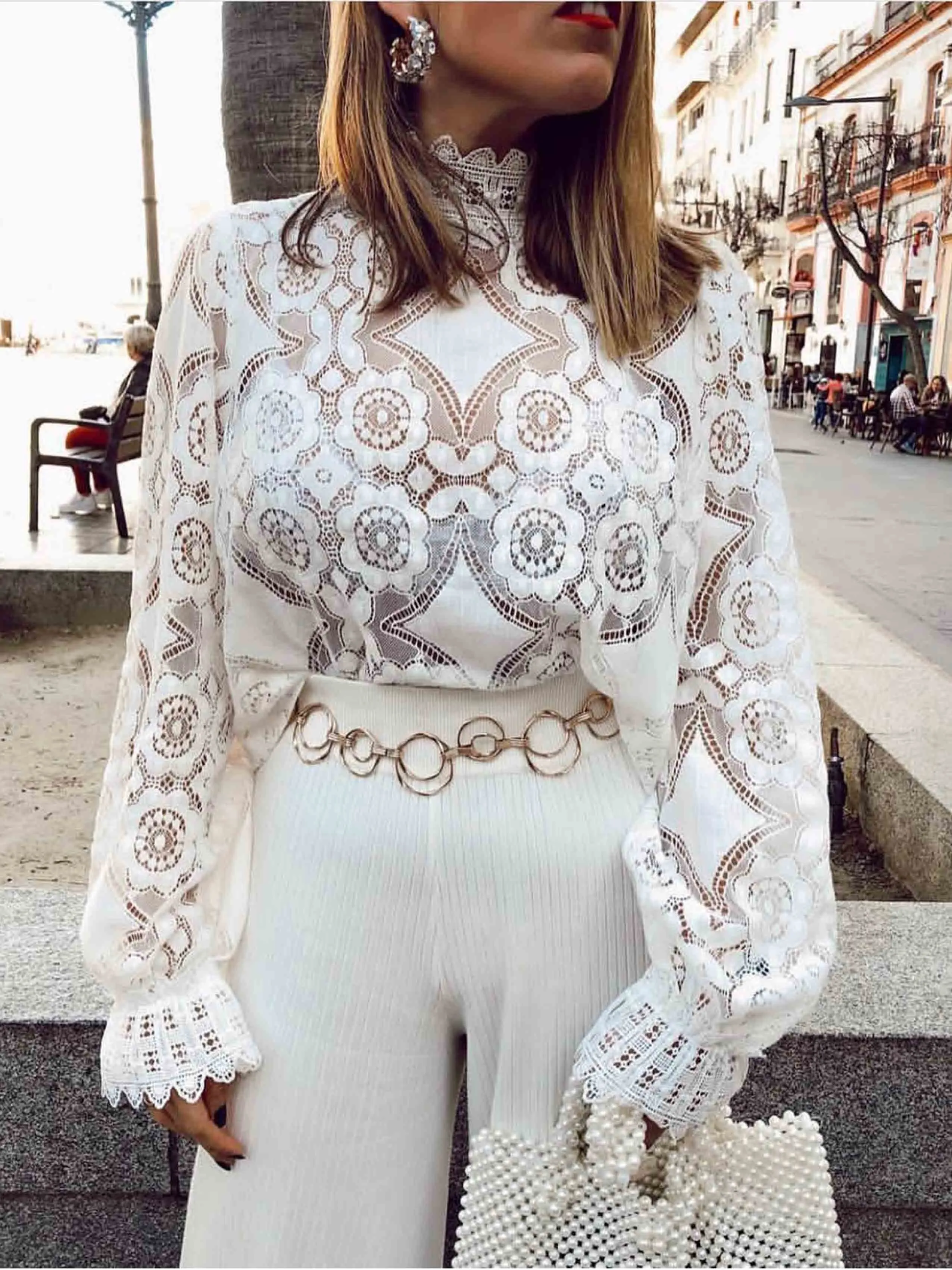 Stunncal Sexy Lace Tops