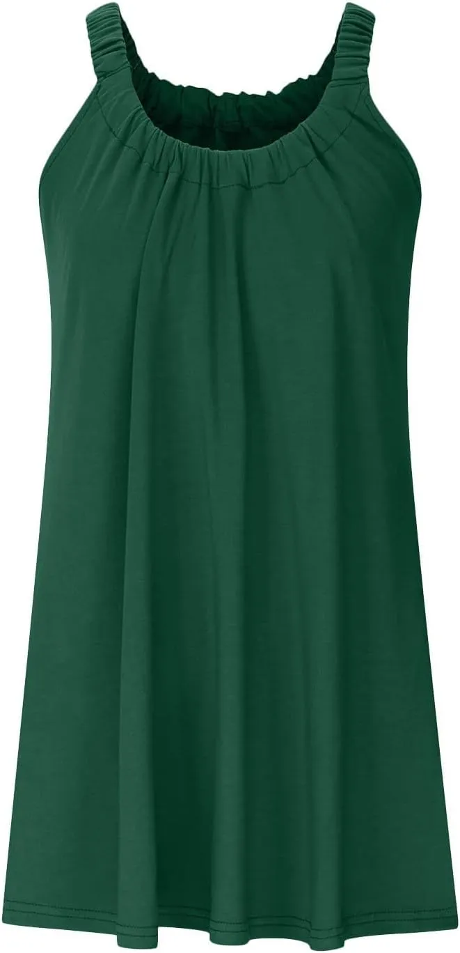 Summer Dresses for Women Sleeveless Beach Vacation Traval Clothes Swimsuit Coverup Casual Vacation Short Summer Dress