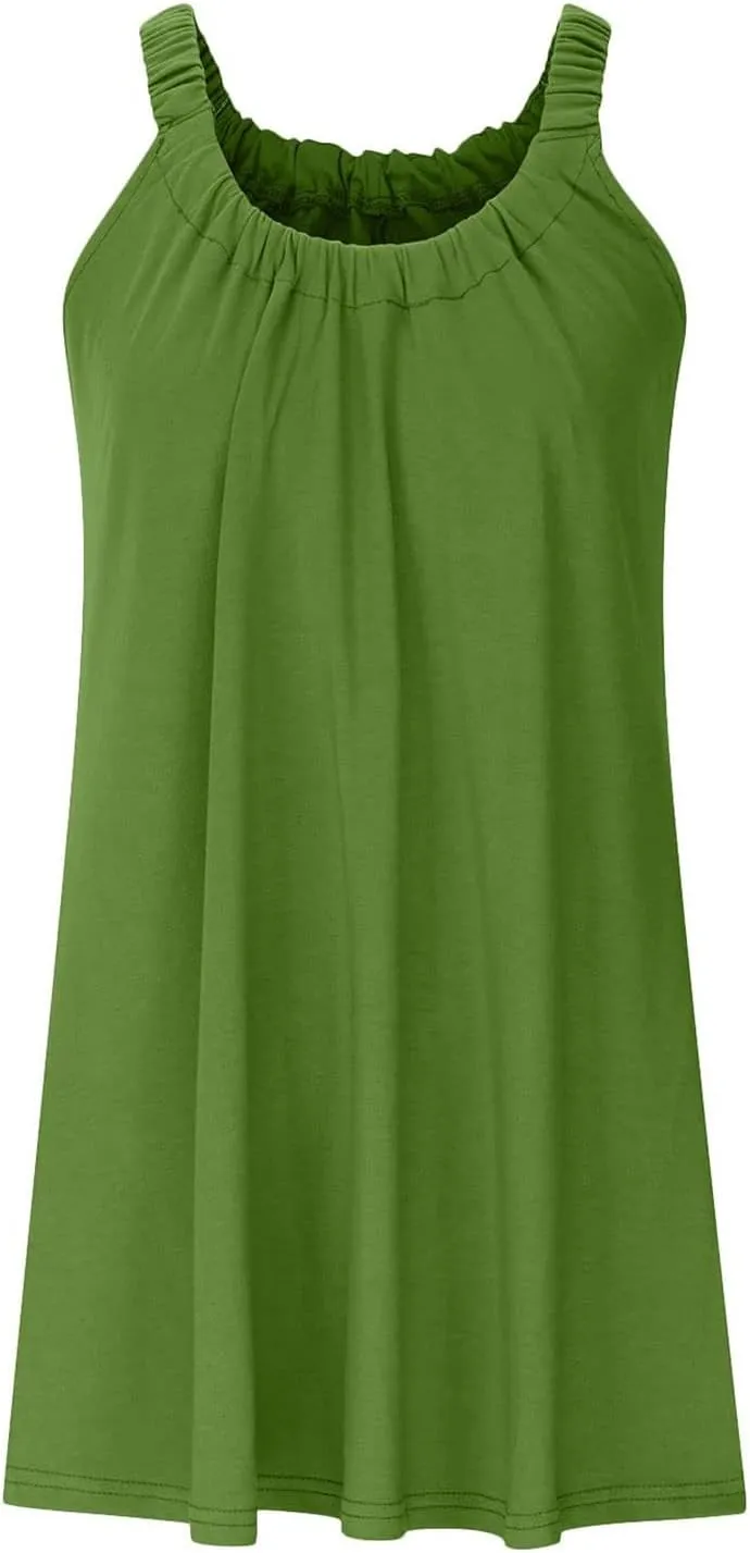 Summer Dresses for Women Sleeveless Beach Vacation Traval Clothes Swimsuit Coverup Casual Vacation Short Summer Dress