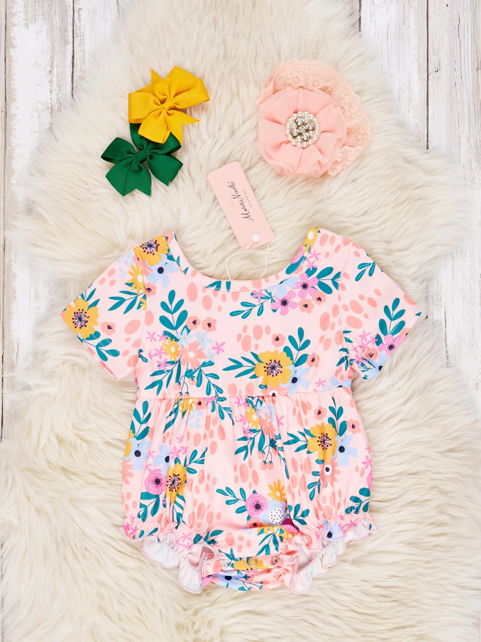 Summer Floral Ruffle Bubble