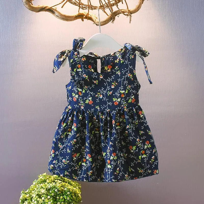 Summer New Girls' Dresses Baby Sleeveless Floral Skirts Children's Skirts