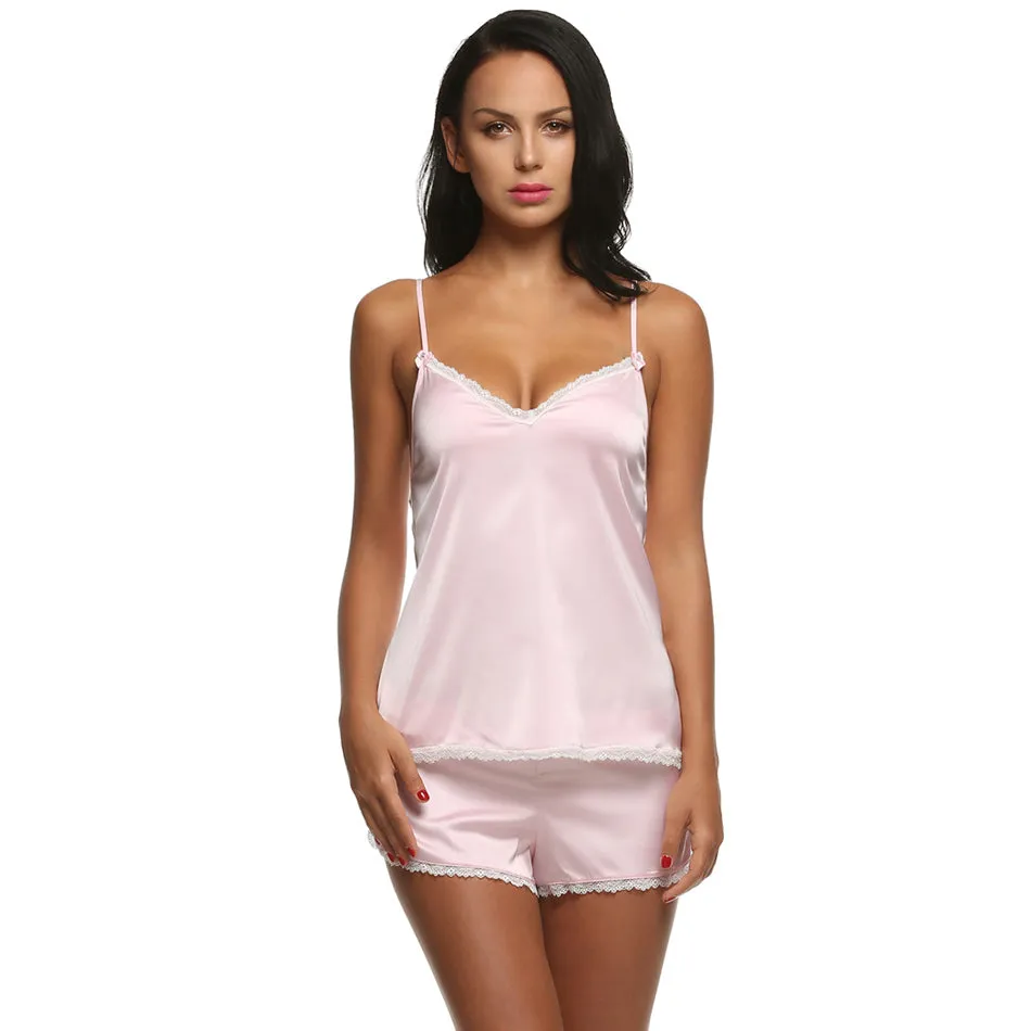 Summer Shorts Sets V-Neck