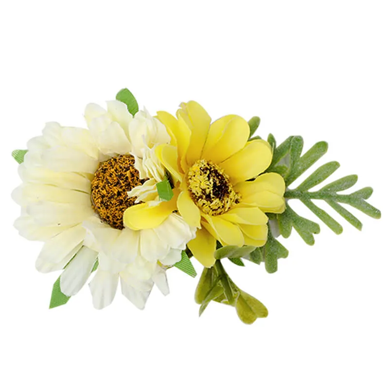 Sunflower Baby Girl Hair Clips