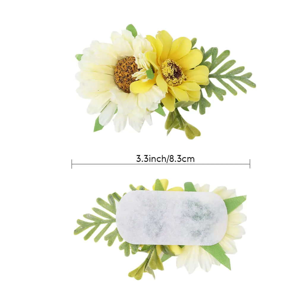 Sunflower Baby Girl Hair Clips