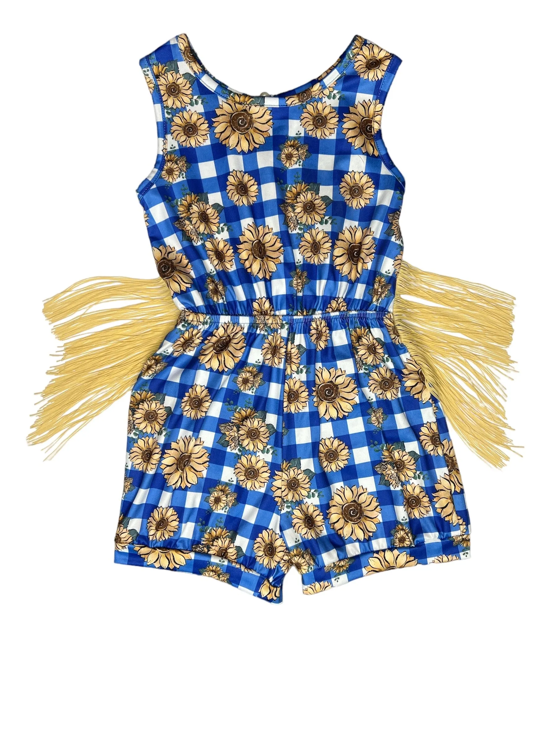 Sunflower Fringe Romper Toddler (2T-5T)