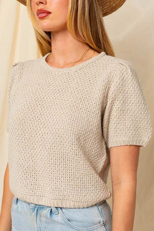 Sunlit Days Puff Sleeve Top