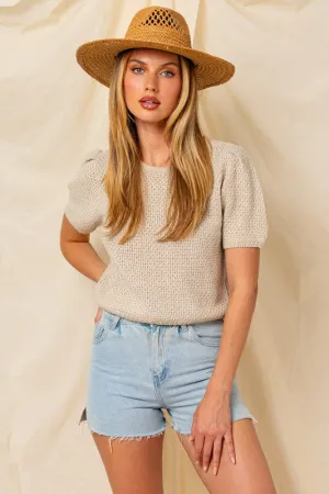 Sunlit Days Puff Sleeve Top
