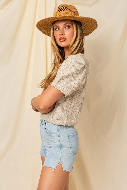 Sunlit Days Puff Sleeve Top