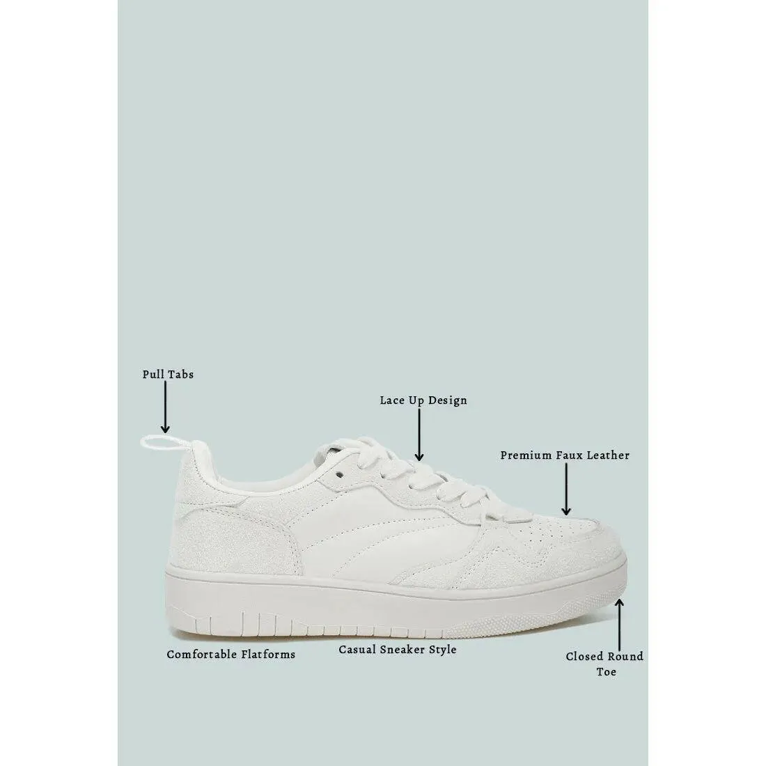 Surfer Faux Leather Casual Sneakers