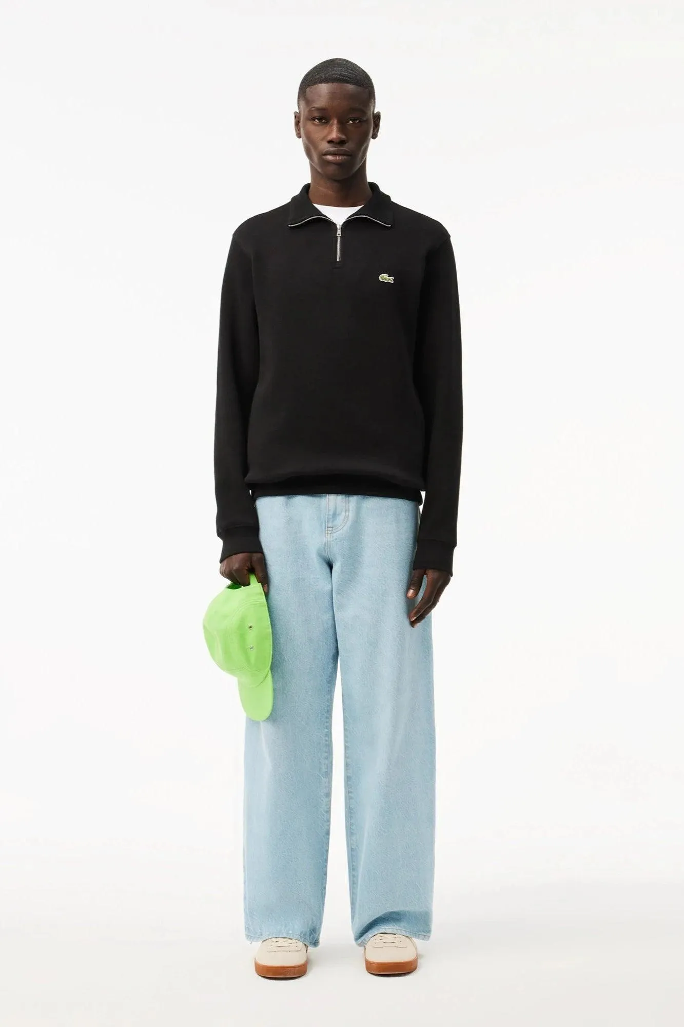 Sweat camionneur Lacoste noir