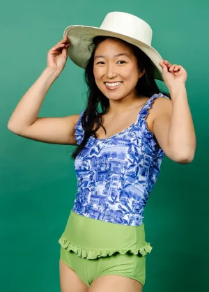 Sweet Pea Green | Mid-Ruffle Bottoms