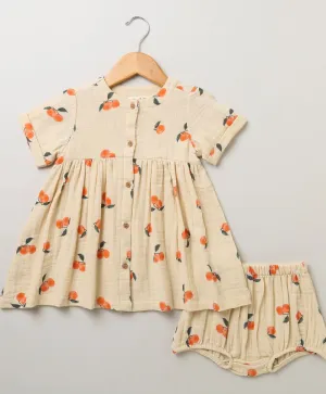 Sweetlime By AS All-over Peach Printed Co-ord Set.
