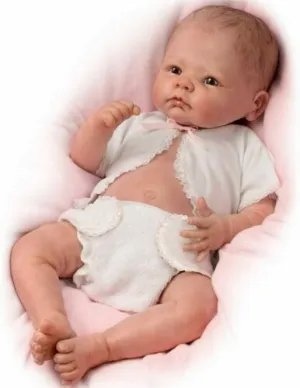 The Ashton - Drake Galleries Little Grace So Truly Real® Baby Girl Doll Weighted Fully Poseable with Soft RealTouch® Vinyl Skin by Award Winning Artist Linda Murray 20"-inches