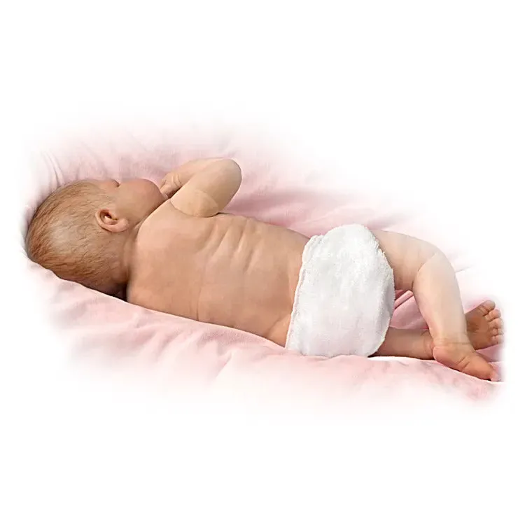 The Ashton - Drake Galleries Little Grace So Truly Real® Baby Girl Doll Weighted Fully Poseable with Soft RealTouch® Vinyl Skin by Award Winning Artist Linda Murray 20"-inches