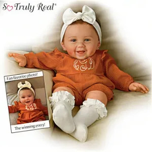 The Ashton-Drake Galleries Such A Doll Photo Contest Collection Issue #10: 'Lilah' Baby Doll Handcrafted Lifelike with RealTouch® Vinyl and Hand-Rooted Hair by Ping Lau 18-Inches