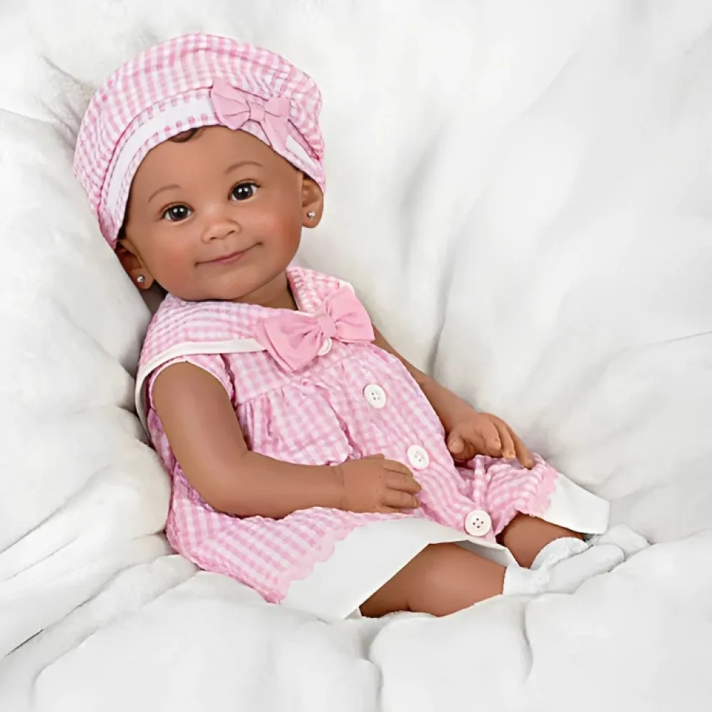 The Ashton-Drake Galleries Such A Doll Photo Contest Collection Issue #9: 'Nevaeh' Baby Doll Handcrafted Lifelike with RealTouch® Vinyl and Hand-Rooted Hair by Ping Lau 18-Inches