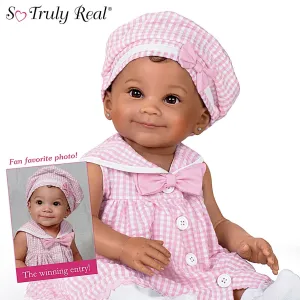The Ashton-Drake Galleries Such A Doll Photo Contest Collection Issue #9: 'Nevaeh' Baby Doll Handcrafted Lifelike with RealTouch® Vinyl and Hand-Rooted Hair by Ping Lau 18-Inches