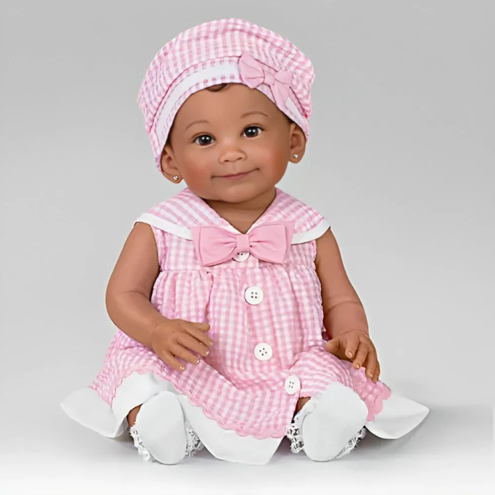 The Ashton-Drake Galleries Such A Doll Photo Contest Collection Issue #9: 'Nevaeh' Baby Doll Handcrafted Lifelike with RealTouch® Vinyl and Hand-Rooted Hair by Ping Lau 18-Inches