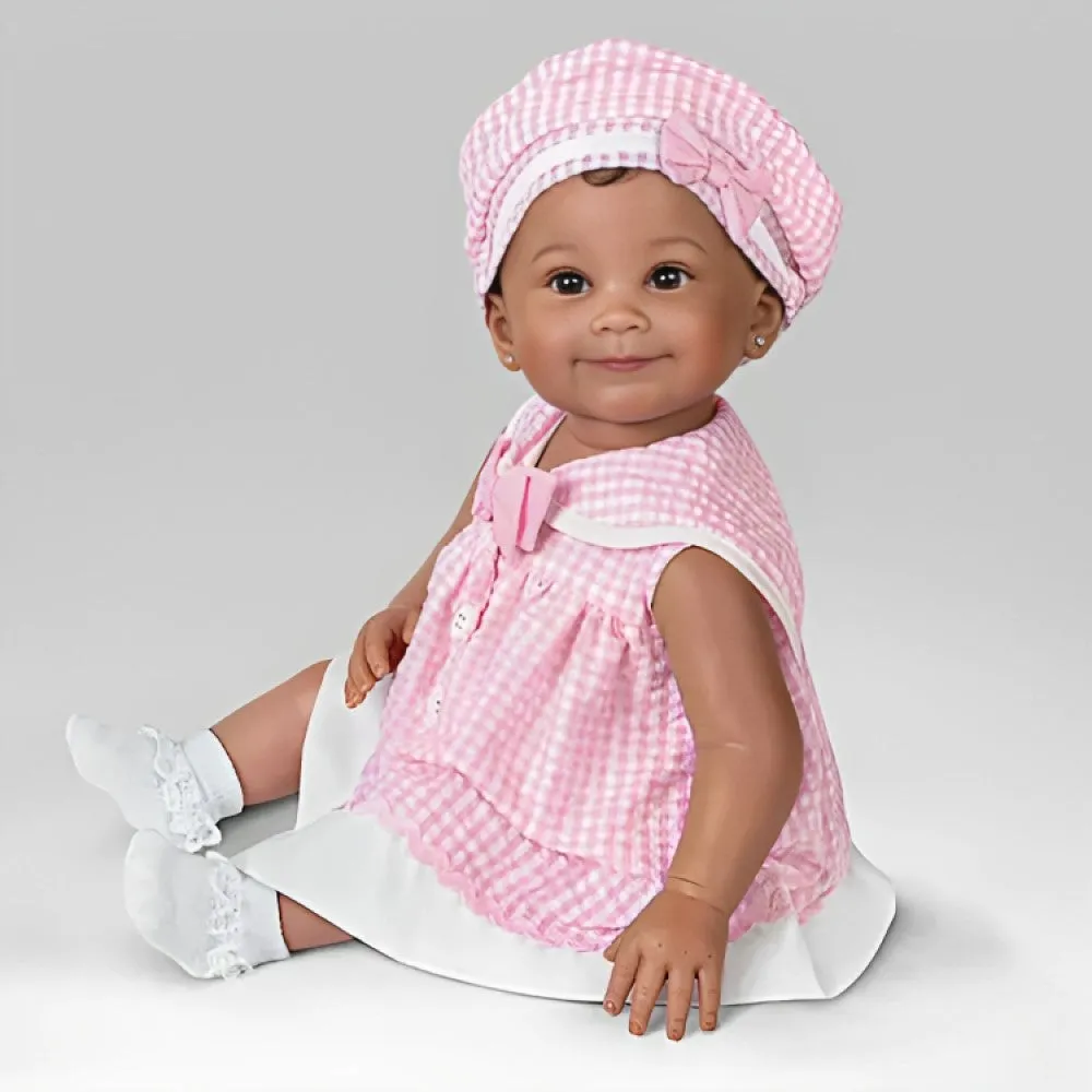 The Ashton-Drake Galleries Such A Doll Photo Contest Collection Issue #9: 'Nevaeh' Baby Doll Handcrafted Lifelike with RealTouch® Vinyl and Hand-Rooted Hair by Ping Lau 18-Inches