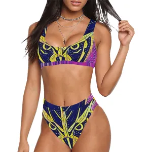 THE OWLFORMERS Sport Top & High-Waisted Bikini Swimsuit