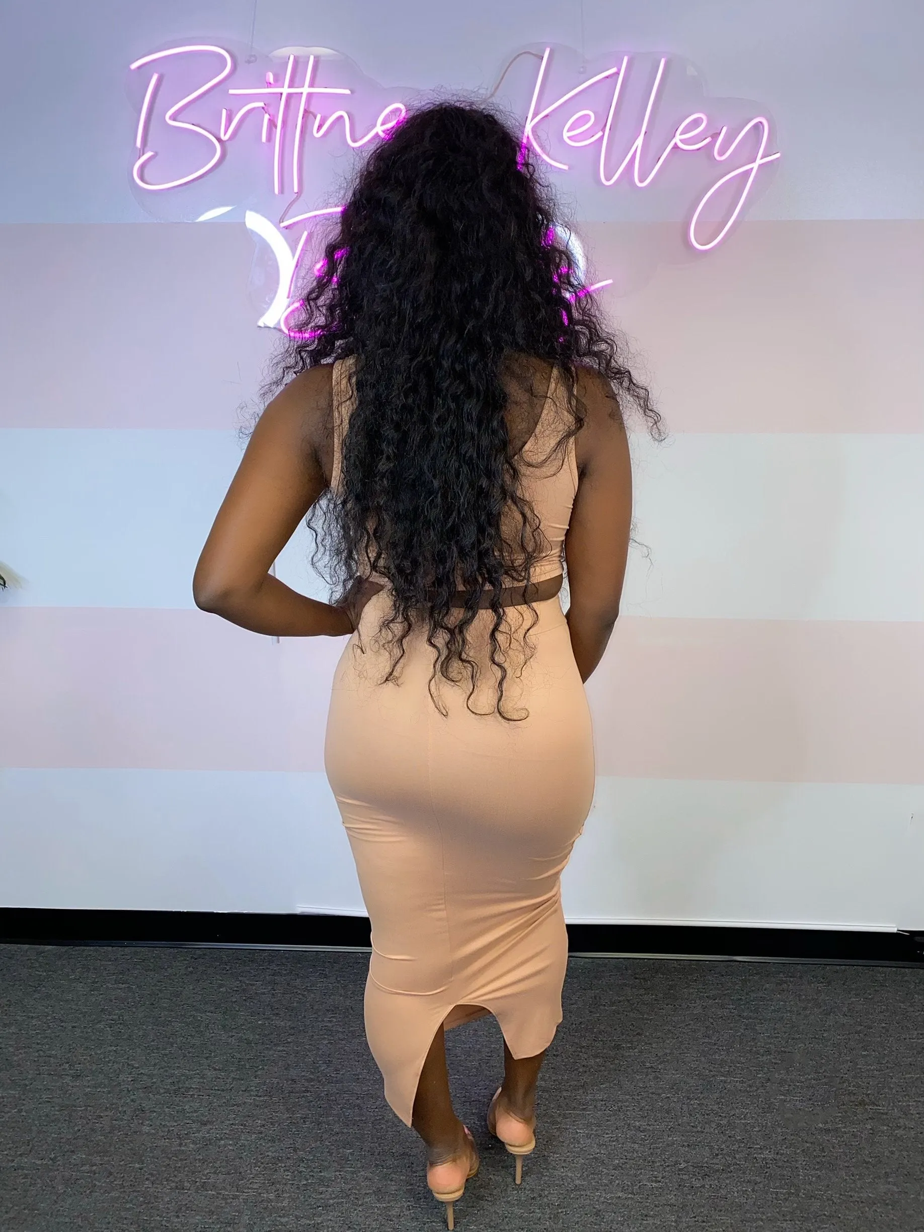 The Solid Effect Skirt Set