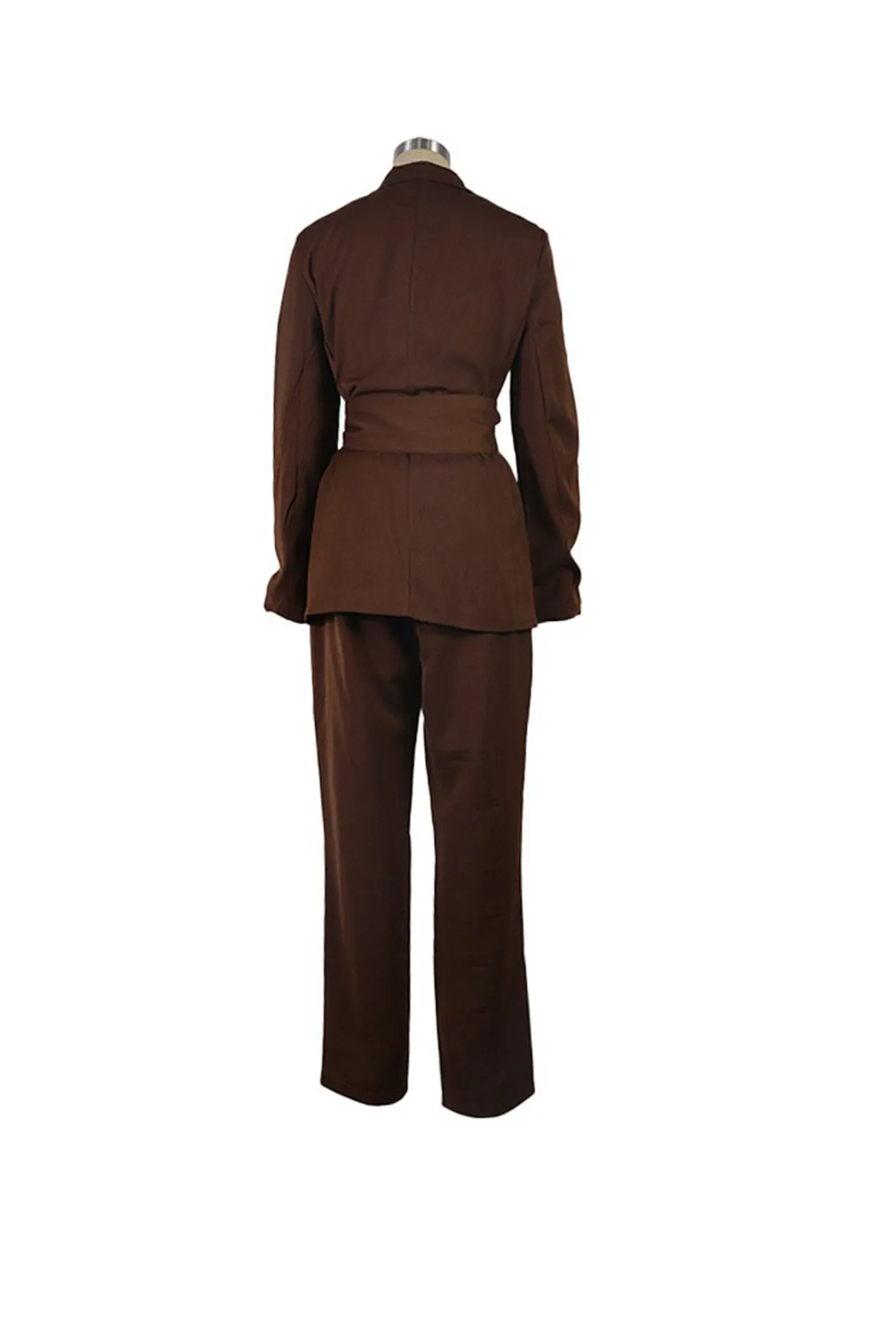 Tie-waist Suit Two-piece Long Pants Set