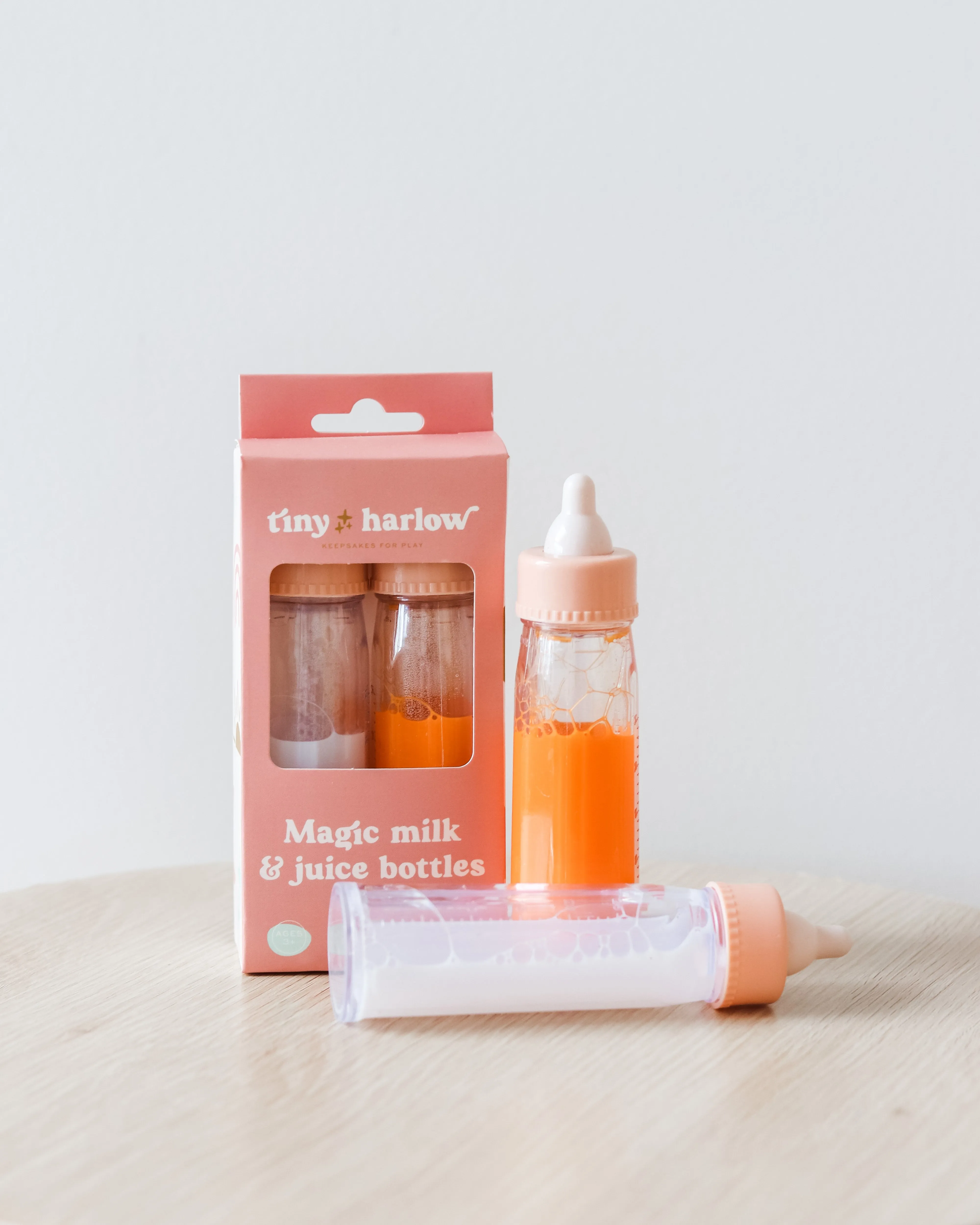 Tiny Harlow | Magic Milk and Juice Doll Bottle Set