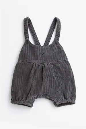 Tocoto Vintage Grey Corduroy Overalls (Size 6M left)