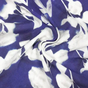 Toon Blue Floral Viscose