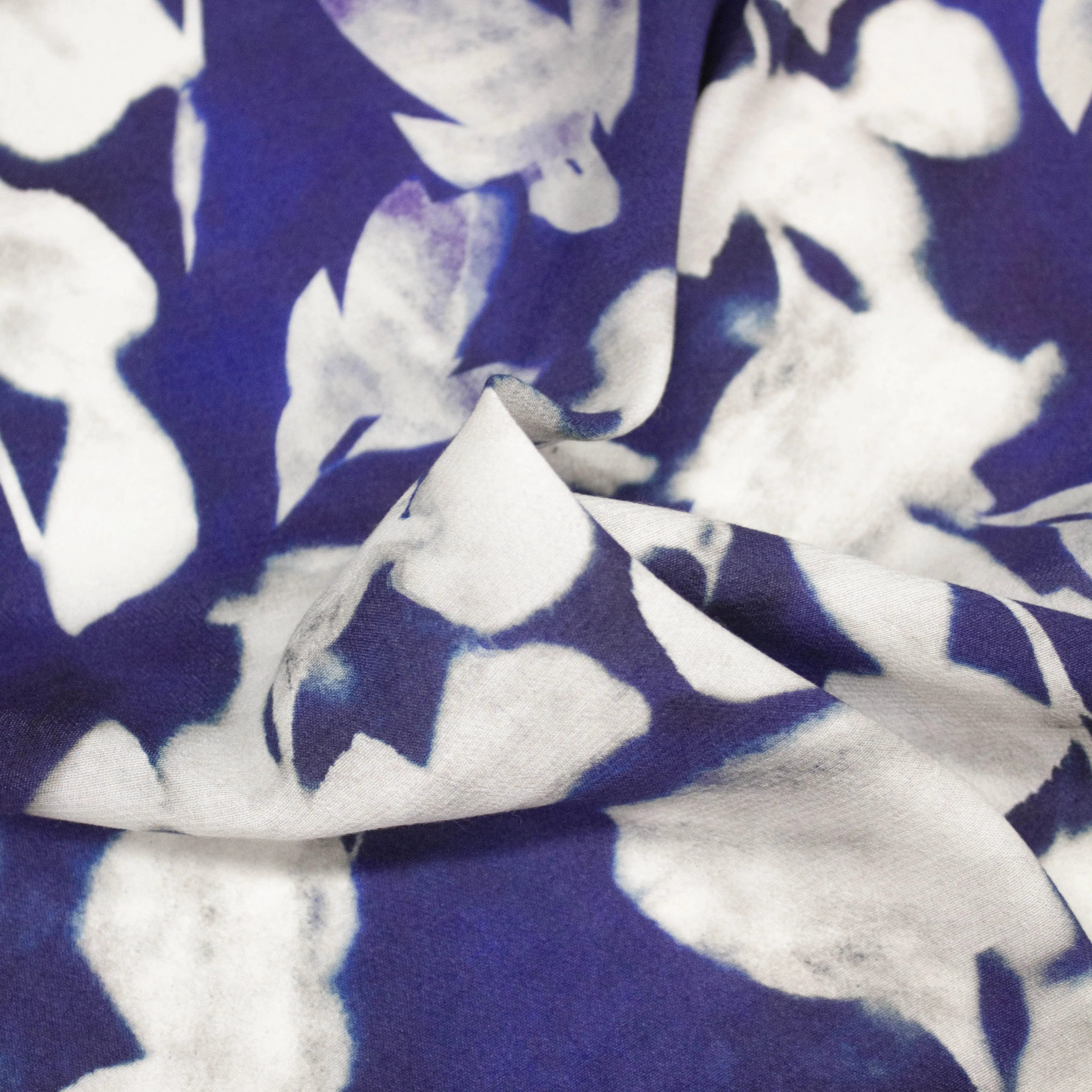 Toon Blue Floral Viscose