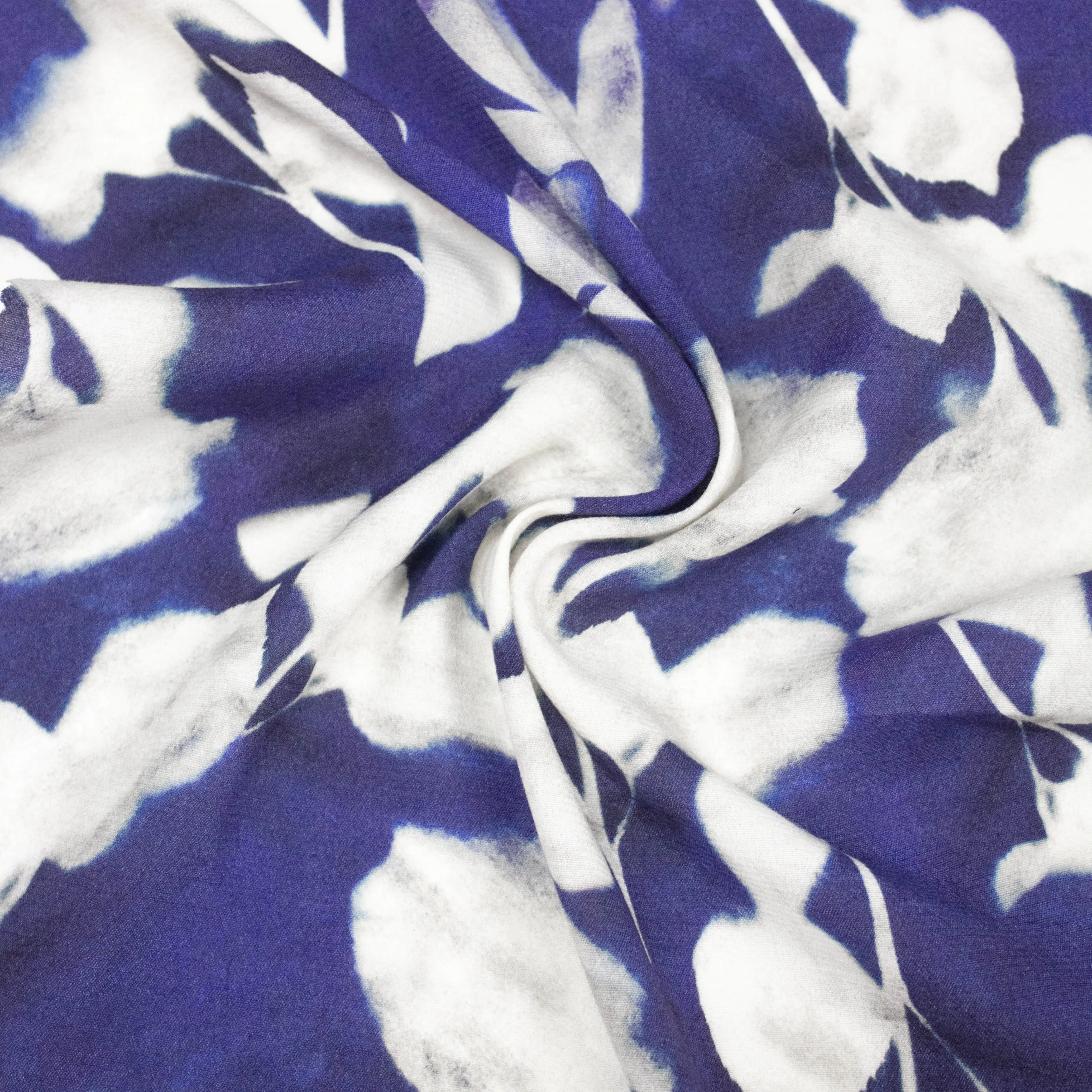 Toon Blue Floral Viscose