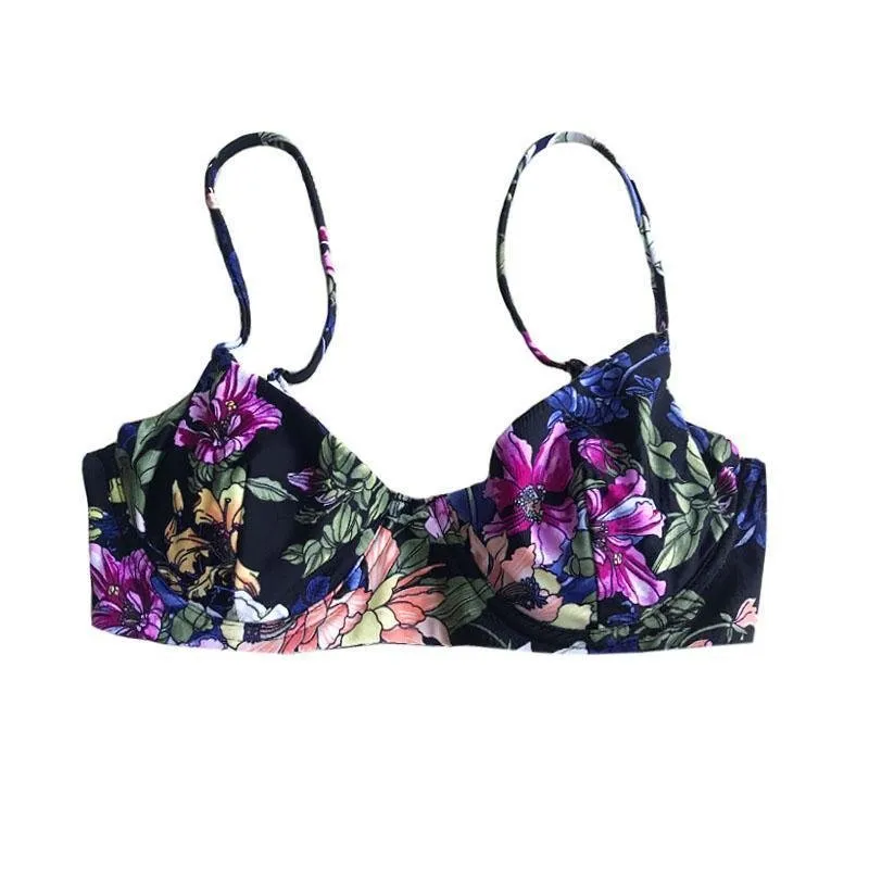 TROPEZ BIKINI TOP IN NIGHT FLORAL