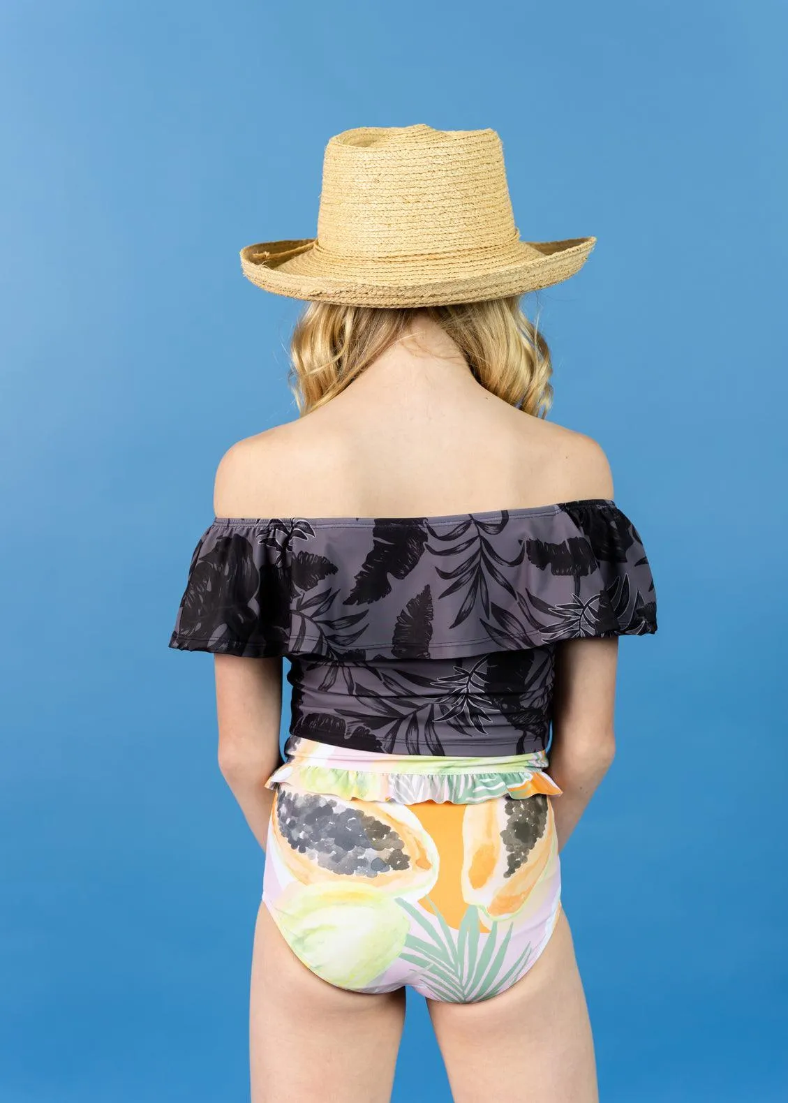 Tropical Night | Youth Ruffled Around Top