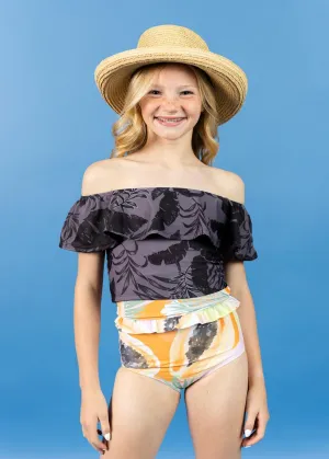 Tropical Night | Youth Ruffled Around Top