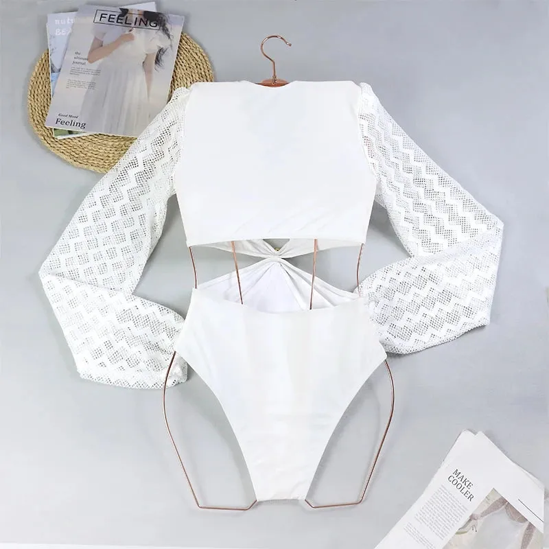 Tropical Rash Guard Swimsuit - UV Safe