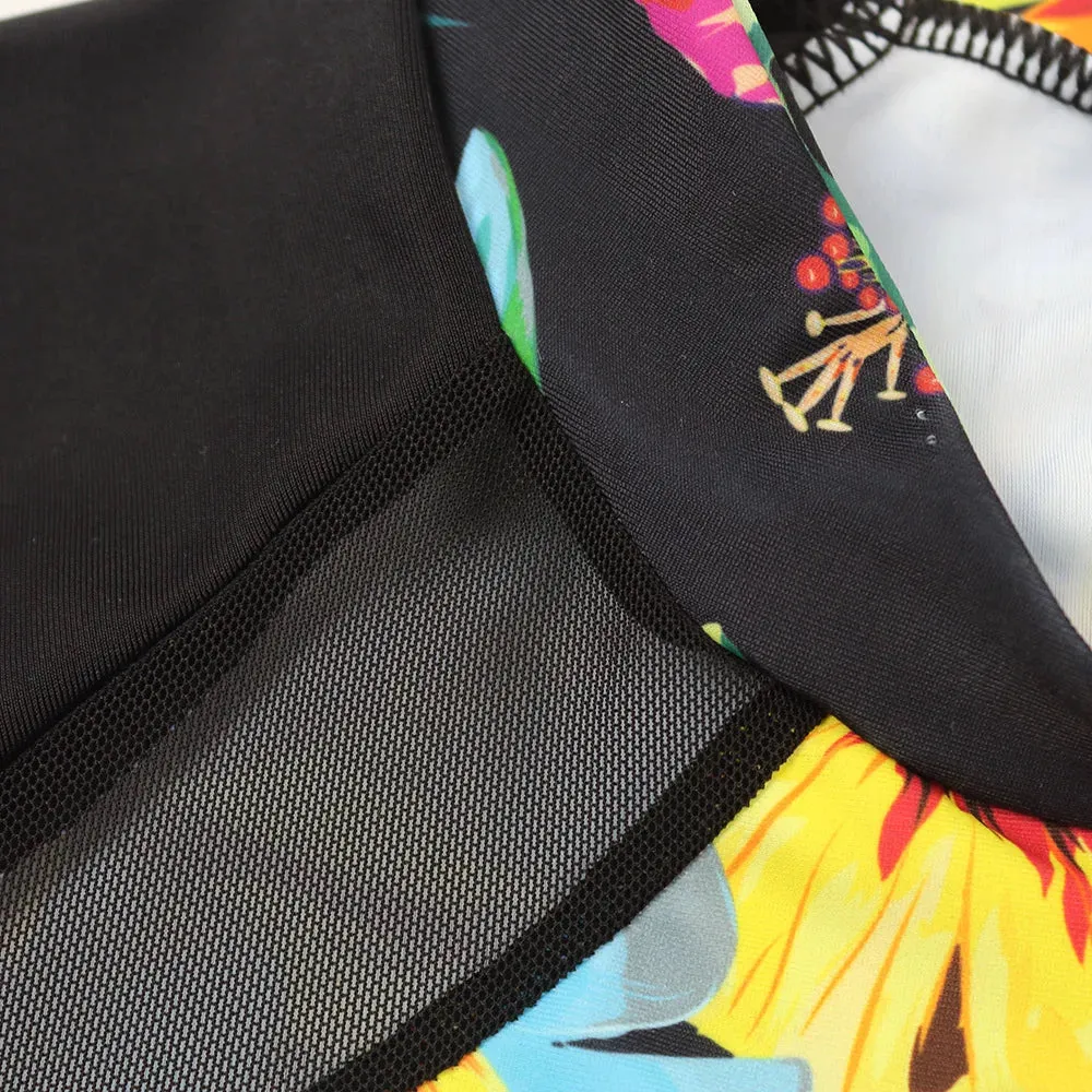 Tropical Rash Guard Swimsuit - UV Safe