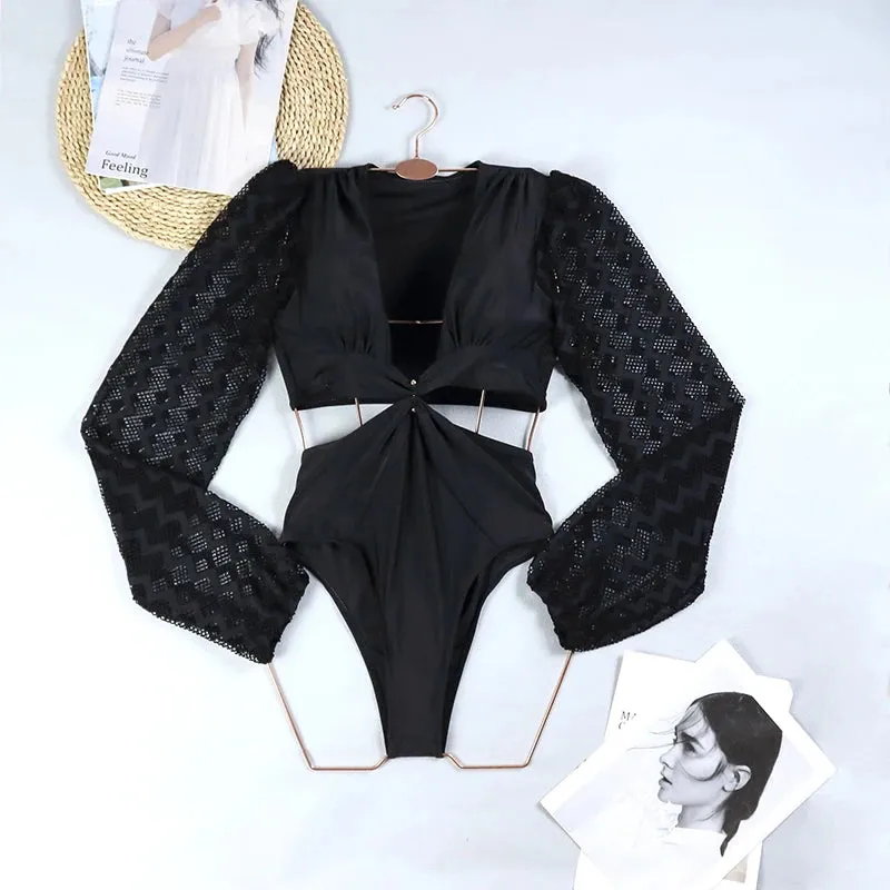 Tropical Rash Guard Swimsuit - UV Safe